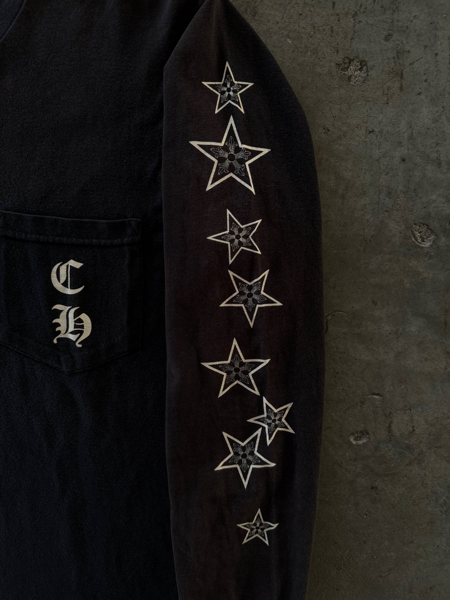 Vintage Chrome Hearts Stars Long Sleeve