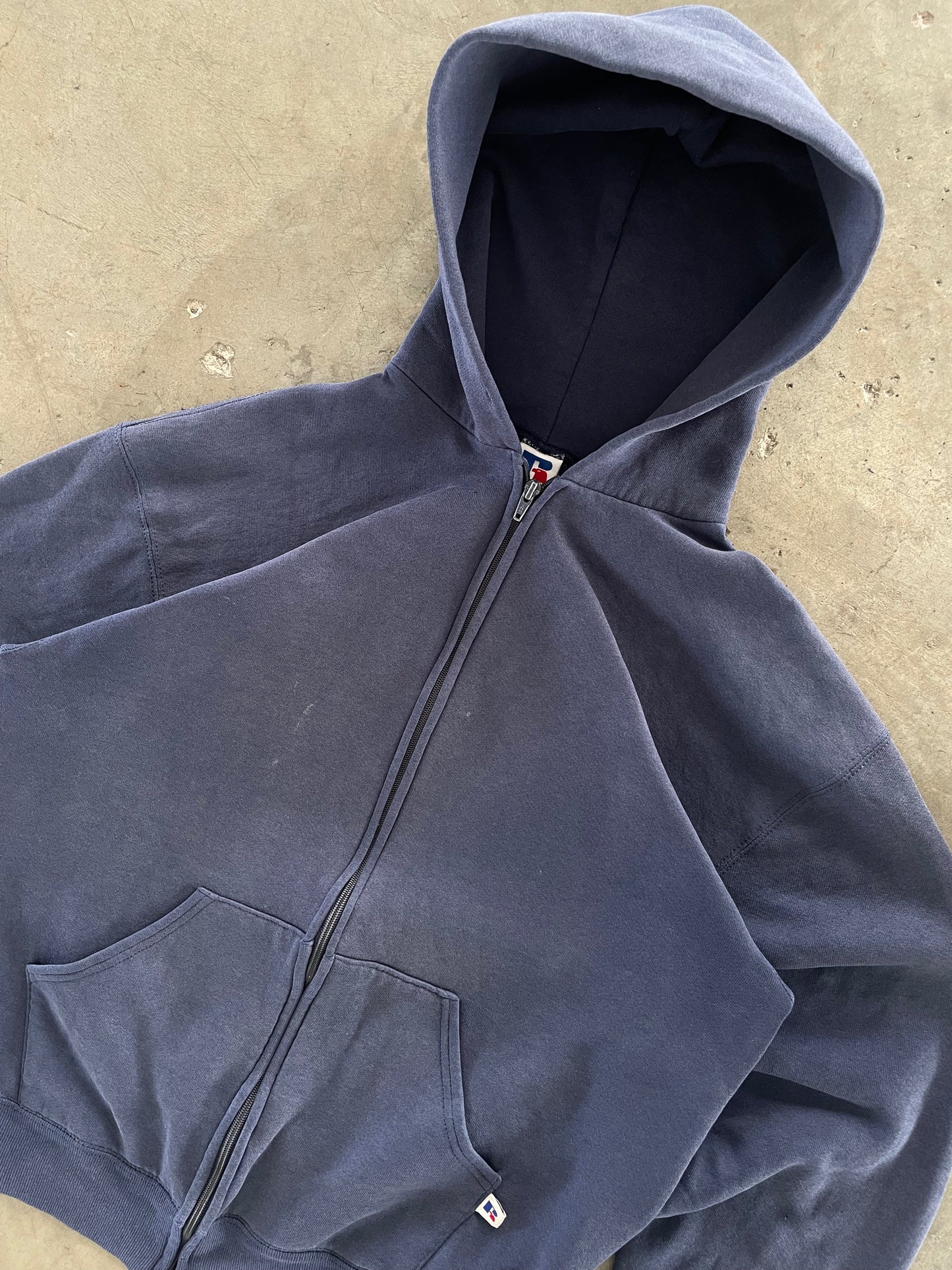 Vintage 1990s Russell Athletic Zip-Up Hoodie
