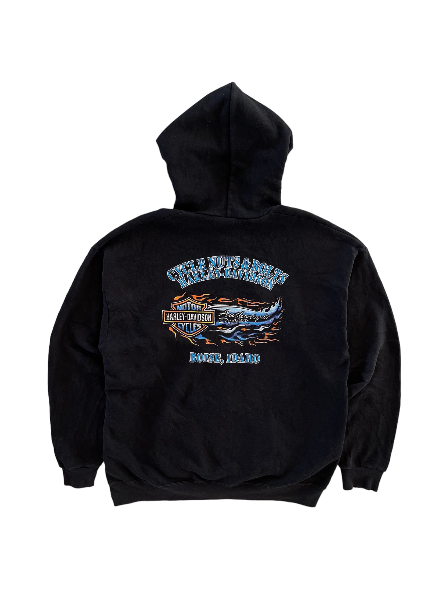 Vintage Harley Davidson Zipper Hoodie