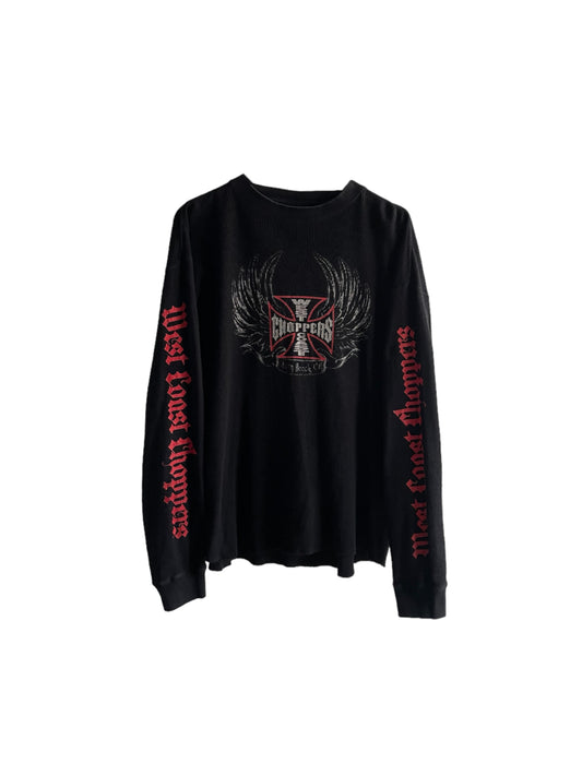 Vintage 2000s West Coast Choppers Knit Long Sleeve