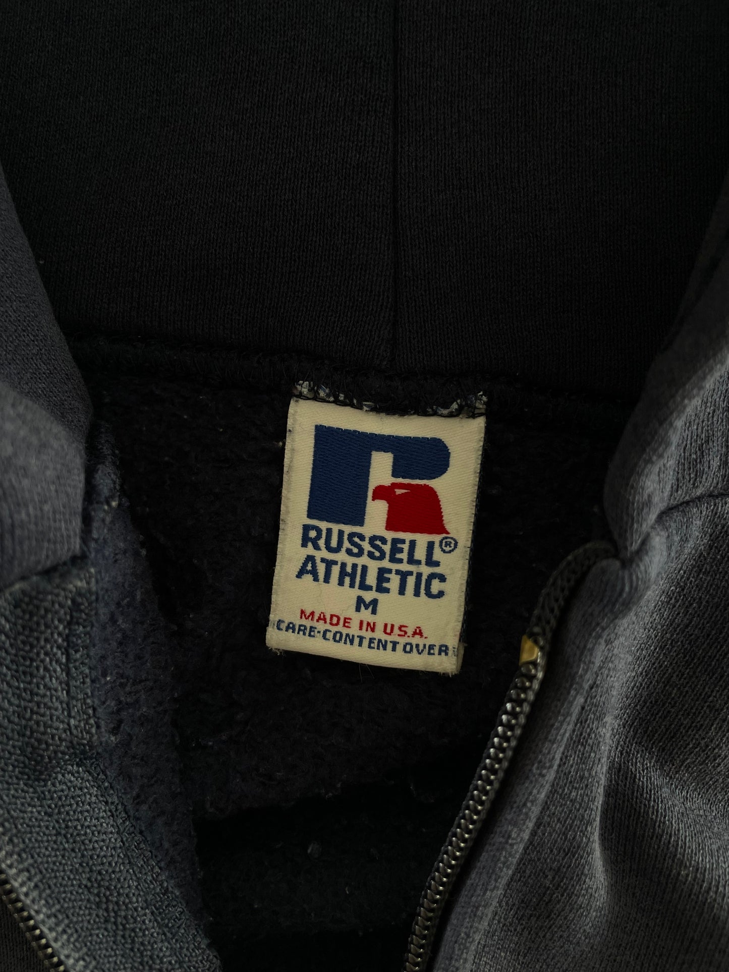 Vintage 1990s Russell Athletic Zip-Up Hoodie