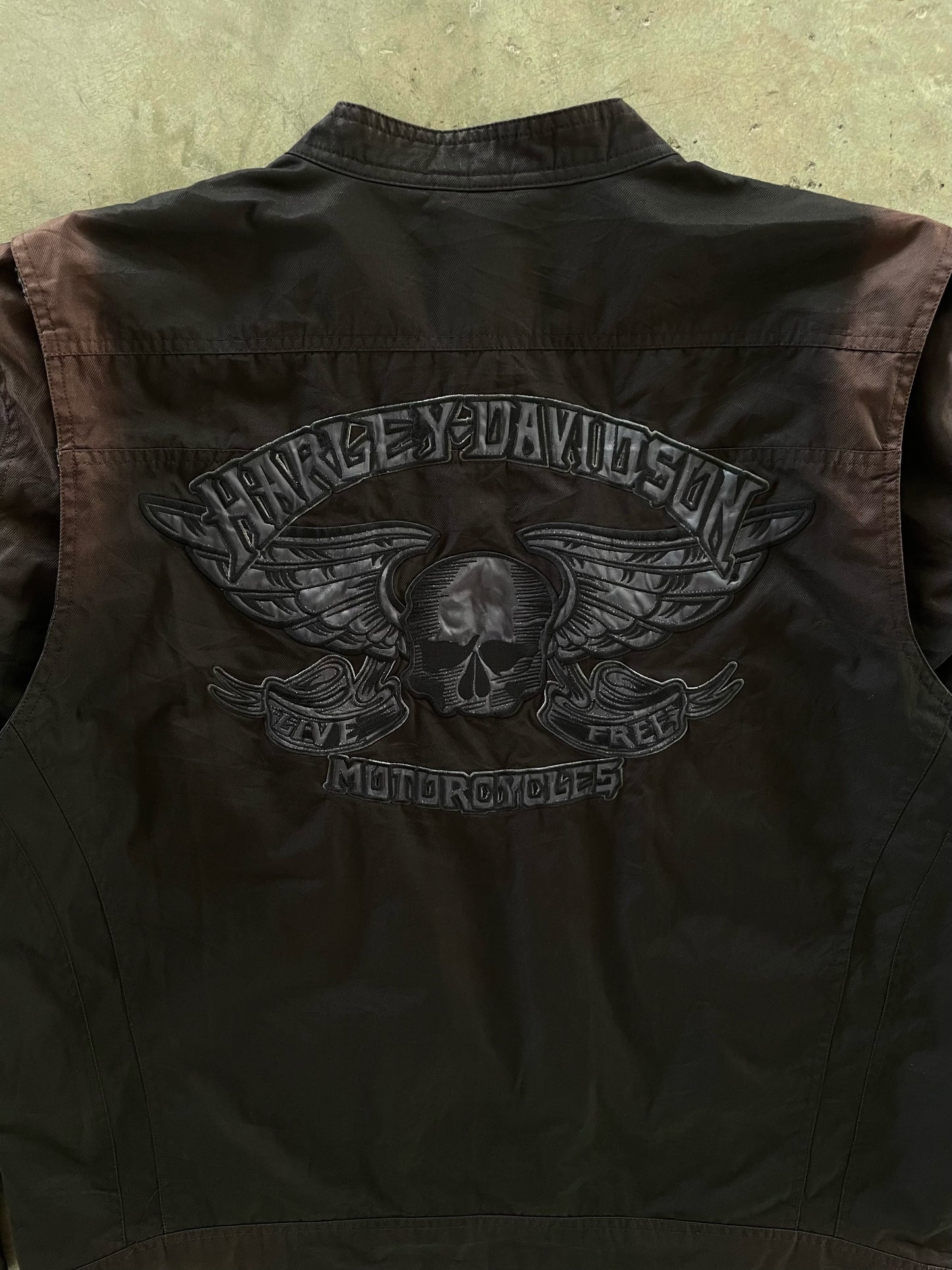 Vintage Faded Harley Davidson Jacket