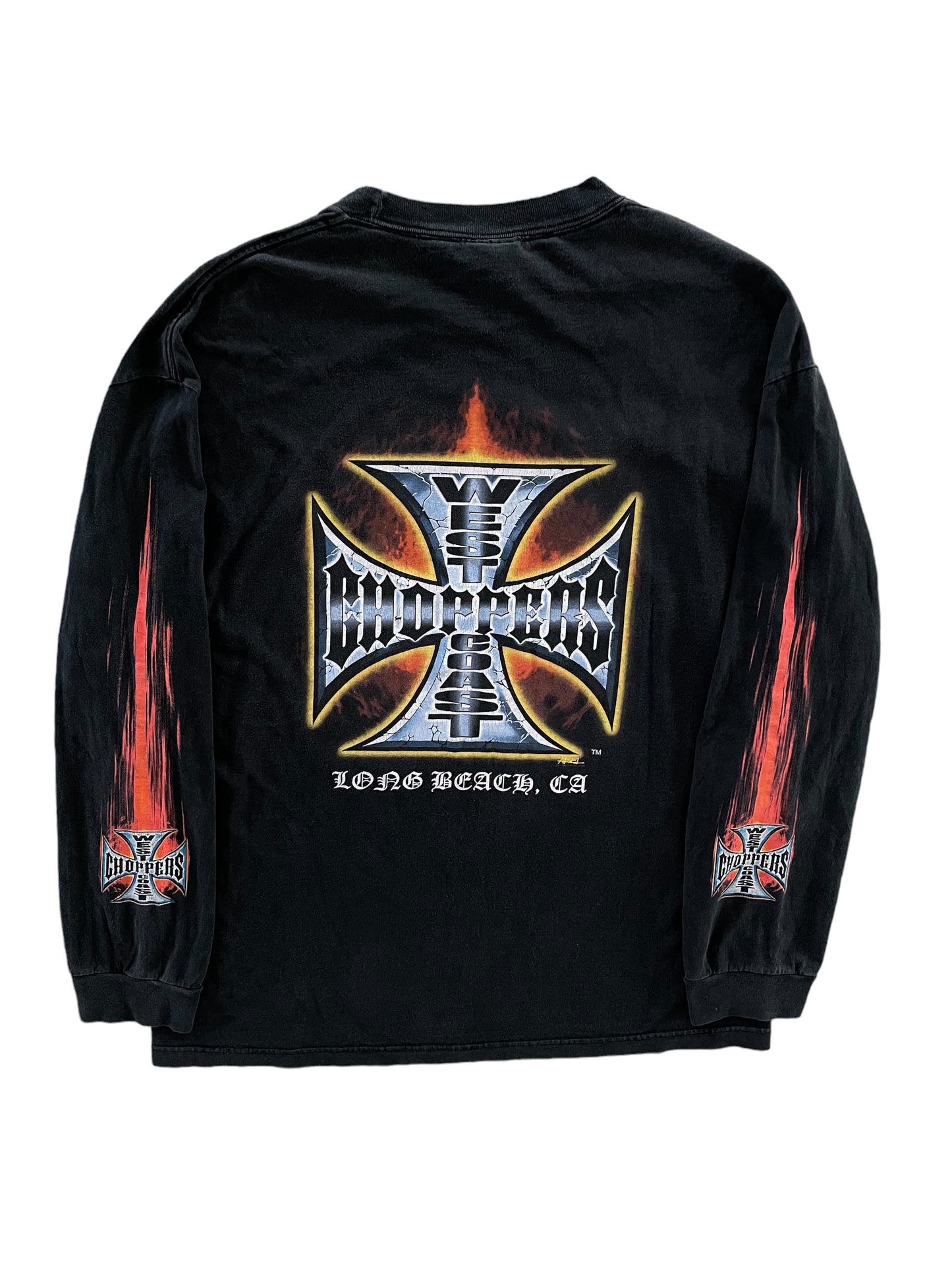 Vintage West Coast Choppers Long Sleeve Flame